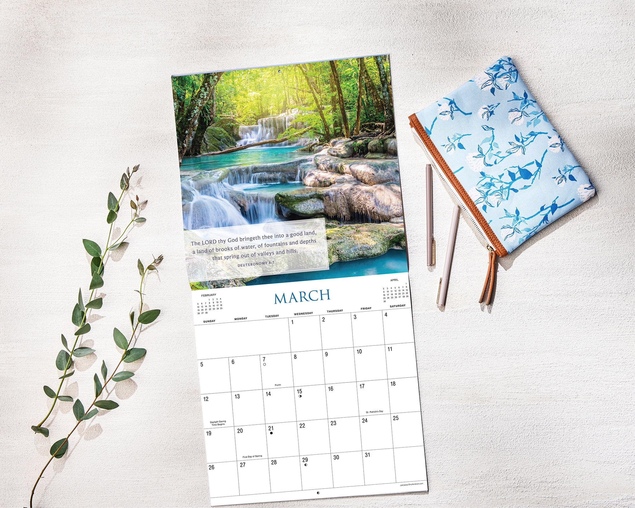 2023-12 Month Calendar-Bible Verses 12x12 Hanging Wall Calendar by DaySpring