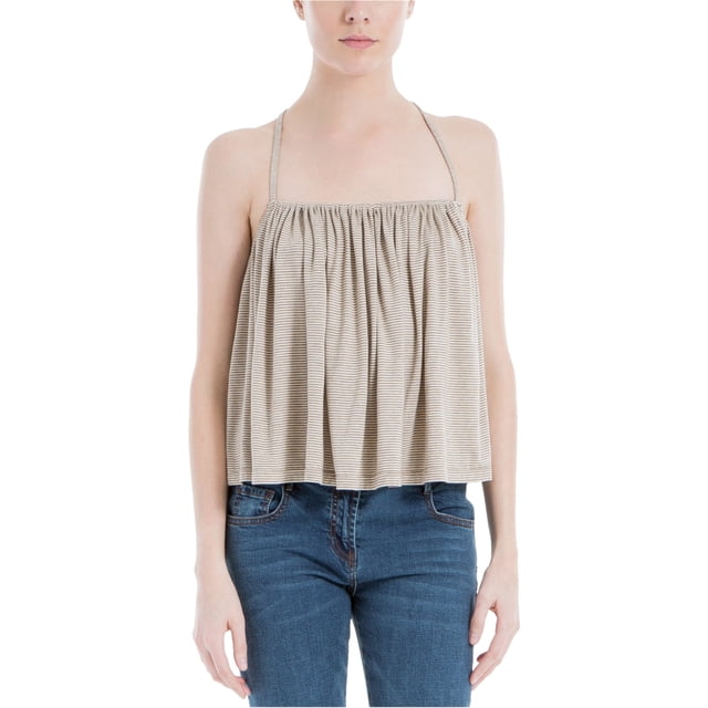 Max Studio London Womens Racerback Baby Doll Blouse, Brown, X-Small