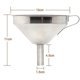 thumbnail image 5 of Stainless Steel Kitchen Funnel With Stainless Steel Strainer Filter, 5 of 5