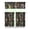 White-115, variant on Aesthetic Fungi Gothic Kitchen Curtains Set, Rod Pocket Curtains, Psychedelic Kitchen Window Curtains for Boho Homes