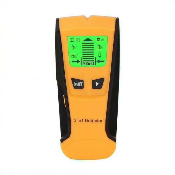 GJX 3 in 1 Stud Finder Wall Scanner Metal Wood Detector LCD Screen Precise Position Stud Sensor Beam Finders Thickness Measuring Instruments for Wood AC Wire Metal Studs Joist Detection
