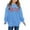 Blue, variant on Printed Crew Neck Long Sleeved Hoodie for Girls Hoodies for Teen Girls Crop Top Hoodie Blanket for Kids Cropped Zip Hoodie Juniors Tops for Teen Girls Boy Fall Clothes String Hoodie Boys Sweatshirts