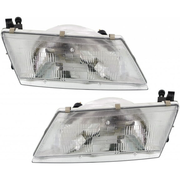 For 1995 1996 1997 Nissan 200SX Pair Headlights Assy Driver and Passenger Side NI2502117 NI2503117 | 26060-1M325 26010-1M325