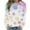#0274-Multicolor, variant on Uootdi Plus Size Christmas Womens Gift Long Sleeve Sweatshirt Funny Xmas Tree Santa Reindeer Snowman 3D Print Graphic Sweatshir ts