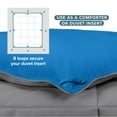 thumbnail image 4 of Bare Home 1800 Collection Reversible Down Alternative Comforter, All-Season, Twin/Twin-XL, Gray/Medium Blue, 4 of 10