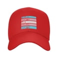 thumbnail image 2 of Trans Rights Are Human Rights Baseball Cap Adjustable Trucker Sun Hat Outdoor Sport Casquette Hats for Men Women Red, 2 of 7