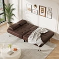 thumbnail image 4 of Homall Canapé-Lit Futon, Canapé Futon Ajustable, Canapé-Lit Moderne pour Salon, Bureau d'Affaires, Fauteuil Inclinable avec Porte-Gobelets, 4 of 7