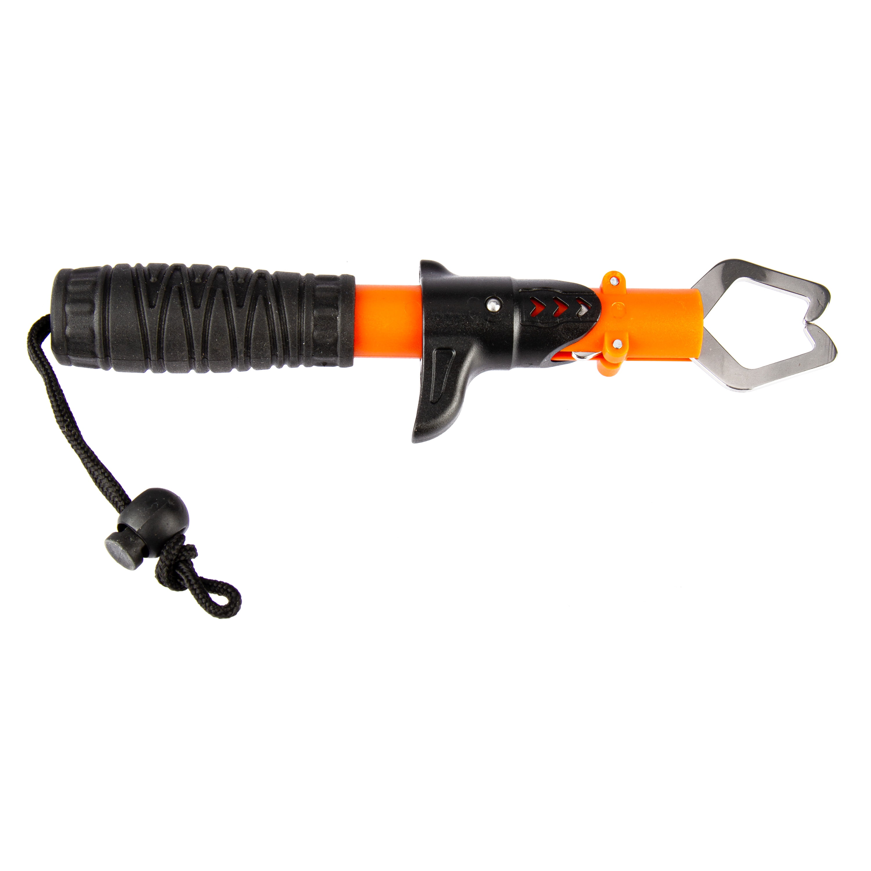 Ozark Trail Stainless Steel Fish Lip Gripper Tool with Non-Slip Handle and Wrist Strap, 8 Inch