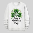 thumbnail image 6 of QUNYINEY Casual Sweatshirts for Men Long Sleeve White Crew Neck St Patricks Day Tops Pullover Drop Shoulder Loose Sweatshirts, 6 of 8