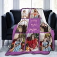 thumbnail image 4 of Personalised Blanket,Custom Blanket with Words Picture Collage Customized Blankets, Birthday Souvenir Gifts Personalized Throw Blanket for Father, Mom, Kids, Dogs, Friends or Lover 31" X 47", 4 of 6