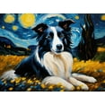 thumbnail image 4 of Stephen Chambers 24x19 Black Ornate Wood Framed With Double Matting Wall Art Titled - Border Collie, 4 of 6