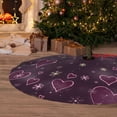 thumbnail image 6 of KLL 36" Christmas Tree Skirt Snowflakes and Hearts Xmas Tree Skirts Mat for New Year Xmas Holiday Party Indoor Outdoor Home Decoration, 6 of 7