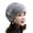 280#Gray, variant on Womens Winter Hat, Real Waterproof Fluffy Roller Hat,Knitted Beanie Braided Real Hair Warm Basin Hat Gray One Size