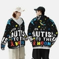 thumbnail image 3 of Kdxio I Love With Autism To The Moon And Back Print Women Men Sun Protection UPF 50+ Jackets Zip Up Long Sleeve Hoodie Hiking Lightweight with Pockets, 3 of 5