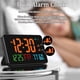 thumbnail image 4 of Reloj Despertador Digital con WiFi, Letras Extra Grandes, Temperatura y Humedad, Calendario, Semana, B, 4 of 5