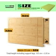 30 x 21 in Extra Large Bamboo Cutting Board and Stovetop Cover, Stove