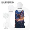 thumbnail image 3 of Sikiie Starry Sky Flying Tiger Basketball Jersey Reversible Men's Mesh Athletic Sports Shirts Training Practice S-4XLXX-Large, 3 of 6