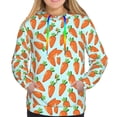 thumbnail image 3 of KLL Cartoon Carrot for Womens Pullover Hoodie with Pocket Hooded Long Sleeve Shirts Sweatshirt for Women-X-Large, 3 of 7