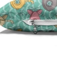 thumbnail image 4 of Submarine Pet Bed, Colorful Cartoon Submarines Under the Sea Nautical Fun Pattern Composition, Chew Resistant Pad for Dogs and Cats Cushion with Removable Cover, 24" x 39", Multicolor, by Ambesonne, 4 of 4