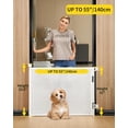thumbnail image 2 of Retractable Baby Gate for Stairs – 33” Height, Expands up to 55” Width – Safety Gate for Infants, Toddlers, Dogs & Pets – Easy Install, Secure Closure, Gray Mesh Design for Indoor & Outdoor Use, 2 of 10