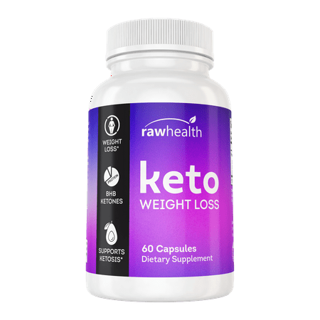 Raw Health Keto Diet Pills, Advanced Weight Loss Supplement, Premium Keto Weight Loss, 800 mg, 60