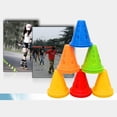 thumbnail image 3 of Conos De Entrenamiento Coloridos Juegos De Deportes Al Aire Libre Pilas De Patinaje A Prueba De Viento Juego De Conos De Rodillo Equipo De Baloncesto De Fútbol 30 Uds Vogacara OD013997-00, 3 of 6