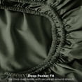 thumbnail image 6 of U by Bedsure Queen Sheets Set, 4 Pieces Deep Pockets Cooling Soft Polyester Microfiber Bed Sheets Set, Olive Green, 6 of 10