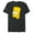 Dark Heather, variant on Bart Simpson Face - Short Sleeve Blended T-Shirt for Adults- Customized-Yellow