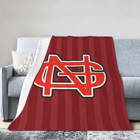 North Greenville University Fleece Blanket, Very Soft Microfiber Flannel Blanket for Couch Warm and Cozy for All Seasons, Black