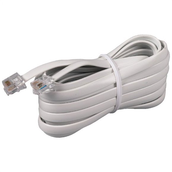 RCA(R) TP231WHR Cordon de Téléphone Blanc (15 Pi)