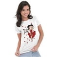thumbnail image 3 of Retro Betty Boop Cartoon Hearts Women's T Shirt Ladies Tee Brisco Brands S, 3 of 5