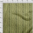 thumbnail image 3 of oneOone Velvet Light Green Fabric African Wavy Stripes Sewing Craft Projects Fabric Prints By Yard 58 Inch Wide, 3 of 4