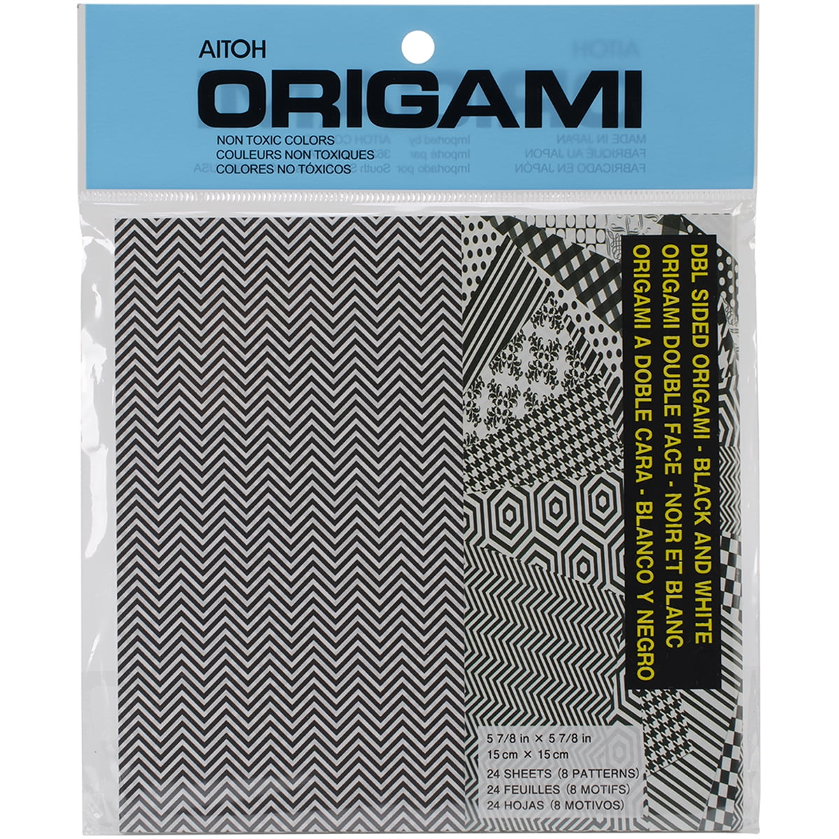 CF-2 Origami Paper 5.875"X5.875" 36/Pkg-Assorted Foil 