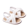 thumbnail image 3 of Ketyyh-chn99 Baby Shoes for Girls Babies First Walkers Toddler Shoes Boys Soft-soled Sandals Children's Toddler Sandals White,4, 3 of 4