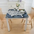 thumbnail image 3 of BANET Tablecloth, Retro Design Political Map Silhouette and Name Badger State, Dining Room Kitchen Rectangular Table Cover White, 3 of 7