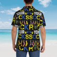 thumbnail image 4 of Fuzoiu Rock Your Socks Print Hawaiian Shirt for Men, Summer Beach Casual Short Sleeve Button Down Shirts, Men’s Beach Summer Shirts with Pocket,XX-Large, 4 of 7