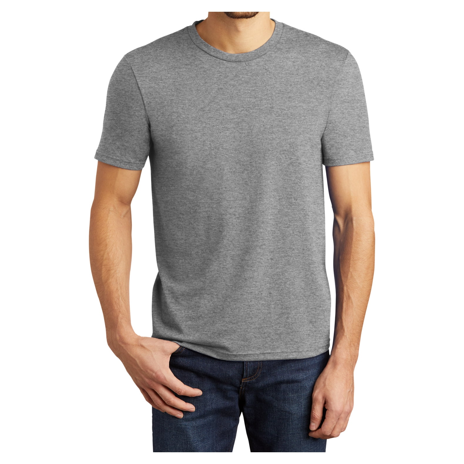 Mens Perfect Tri Polyester/Cotton/Rayon Tee Grey Frost 2X-Large ...
