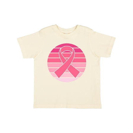 

Inktastic Breast Cancer Pink Ribbon Retro Gift Toddler Toddler Girl T-Shirt