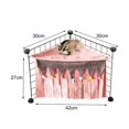 thumbnail image 5 of Visland Hamster Hammock Three-side Tassel Pet Hideaway Breathable Small Animal Corner Hideout for Ferrets, 5 of 6