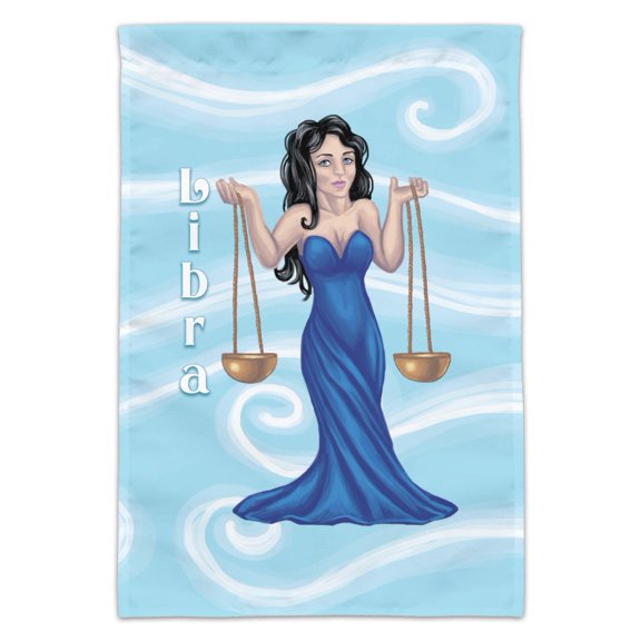 Libra Scales Zodiac Horoscope Garden Yard Flag