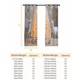 thumbnail image 6 of Gray Christmas Blackout Curtains for Bedroom, Xmas Trees Elks Snowflakes Gifts Winter Thermal Insulated Kitchen Drapes with Grommets, Light Blocking Window Treatment, 2 Panels 27.5" x 39", 6 of 7