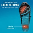 thumbnail image 4 of Coleman OneSource Rechargeable Adjustable Heated Sleeping Bag, Teal, 4 of 7