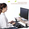 thumbnail image 4 of Adjustable Clamp On Keyboard Tray Under Desk Pull Out Platform Height Adjustable Keyboard Drawer 20.5 x 9.8 Inch Ergonomic Slide-Out Computer Keyboard Stand Holder Sliding Desk, 4 of 7