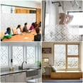 thumbnail image 3 of 78.7 x 17.7'' Window Privacy Film, EEEkit Frosted Glass Blackout Rhombus Pattern Window Cling Non-Adhesive for Home Office, 3 of 5