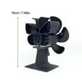 thumbnail image 2 of XKHBDL Wood Stove Fan Heat Powered Fireplace Fan Non Electric, Thermal Fan for Wood Burning Stove/Pellet/Log Burner Accessories, 2 of 8