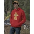 thumbnail image 2 of Gingerbread Man And Mustache Hoodie Men -GoatDeals Designs, Male Small, 2 of 4