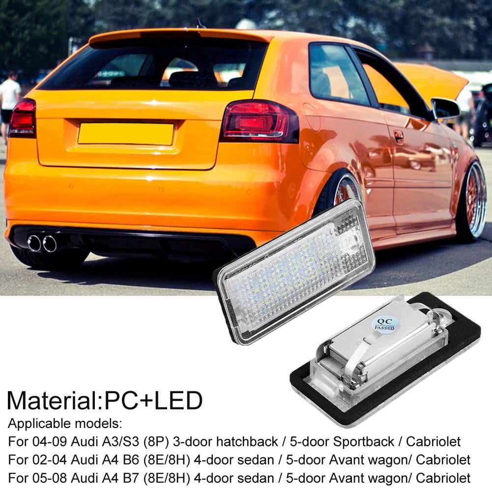 audi a3 number plate bulb replacement