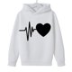 thumbnail image 3 of Sudadera con capucha y estampado de corazón de San Valentín, sudadera de manga larga para niños y niñas, chaqueta para niñas de talla mediana y grande., 3 of 7