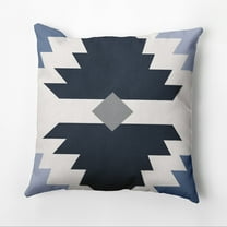 Simply Daisy 16" x 16" Mesa Geometric Pillow, Navy (1 count)