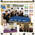 thumbnail image 3 of Decorr 2026 Graduation Party Decorations, 7-Pack Purple & Gold Congrats Grad Set with Banner, Balloons, Tablecloth, Honeycomb Centerpieces & Swirls for Class of 2026 Grad Party Supplies, 3 of 8